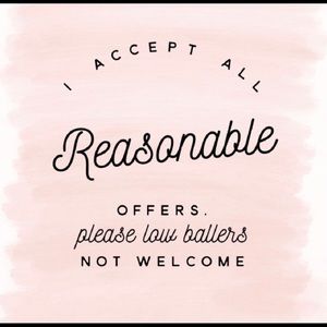 Reasonable offers welcome !!